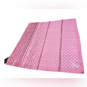 Ralph Lauren 100% Silk Pink Scarf (NWT)